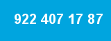 922 407 17 87